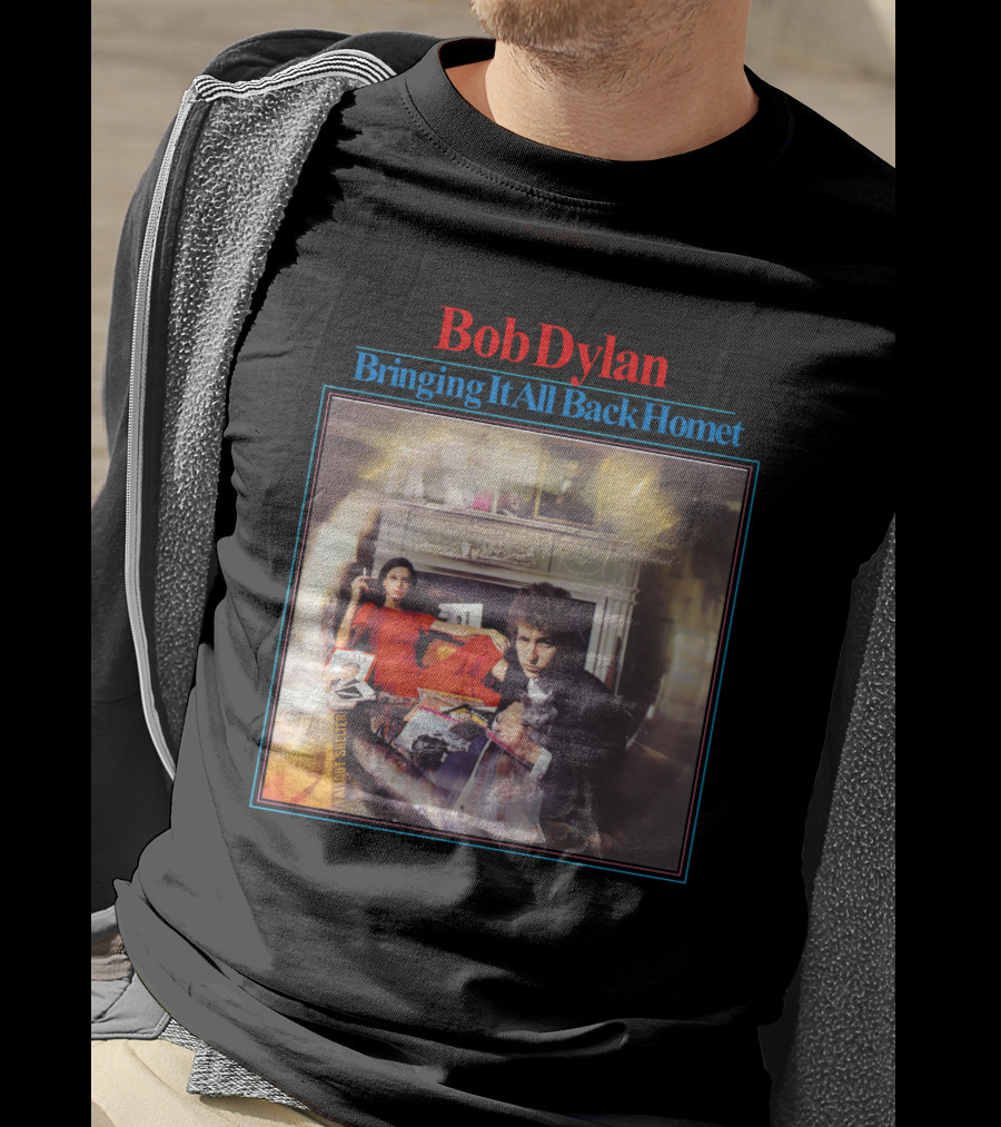 Bob Dylan Bringing It All Back Home Vintage Album Cover T-Shirt