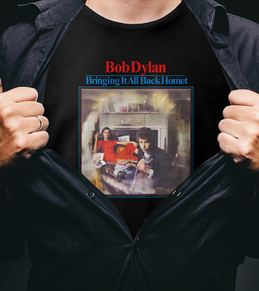 Bob Dylan Bringing It All Back Home Vintage Album Cover T-Shirt