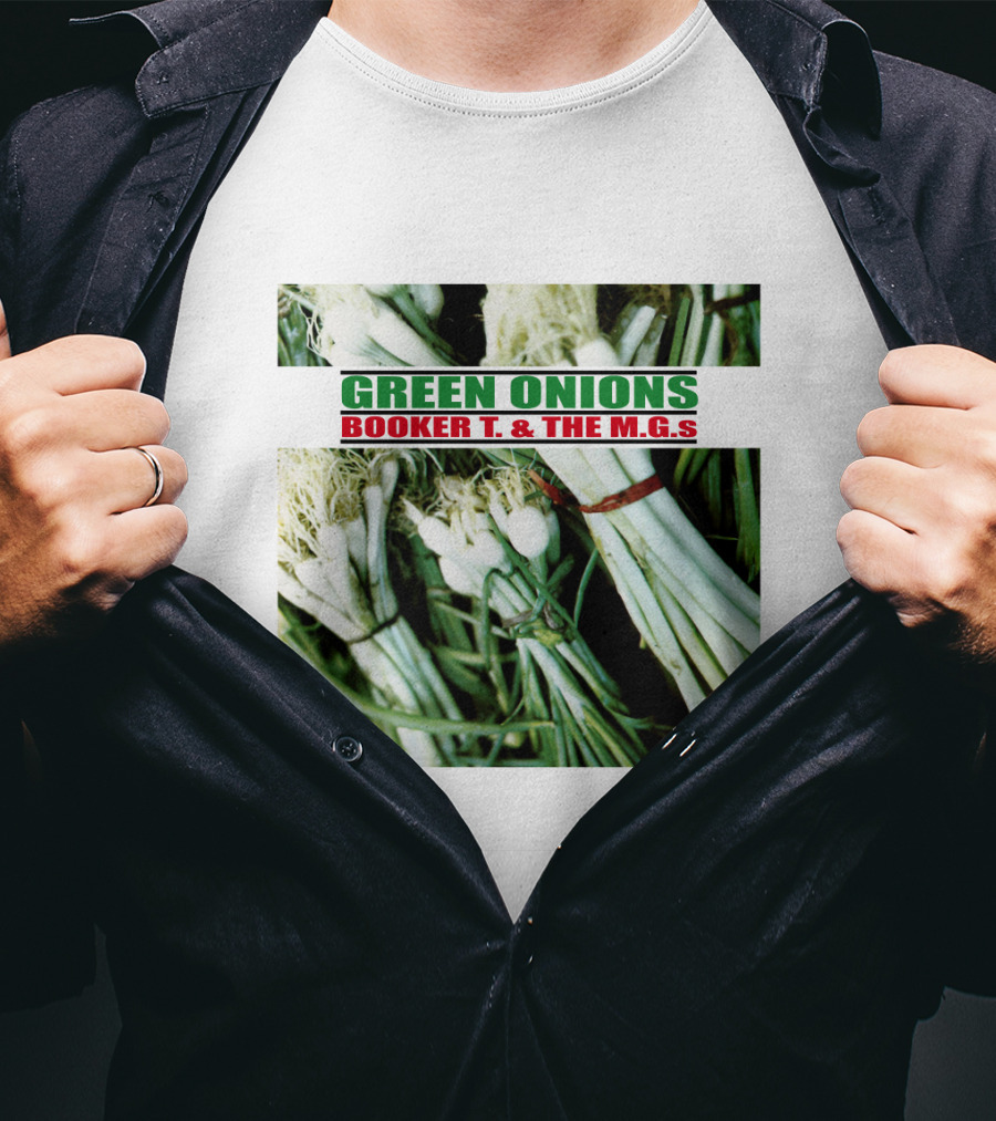 Green Onions Booker T. And The M.G.'s Album Cover With Green Onions Image T-Shirt