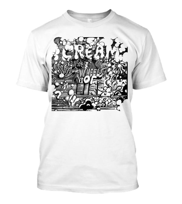 Cream Wheels Of Fire Psychedelic Album T-Shirt