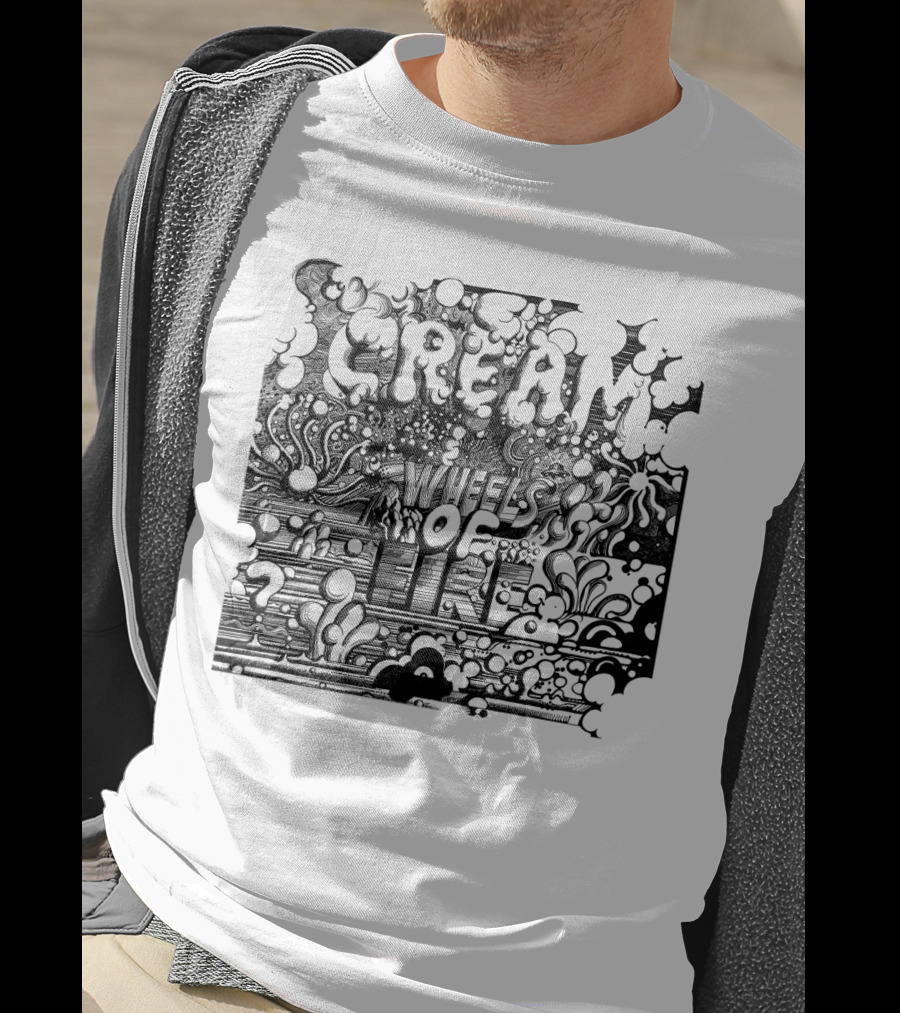 Cream Wheels Of Fire Psychedelic Album T-Shirt