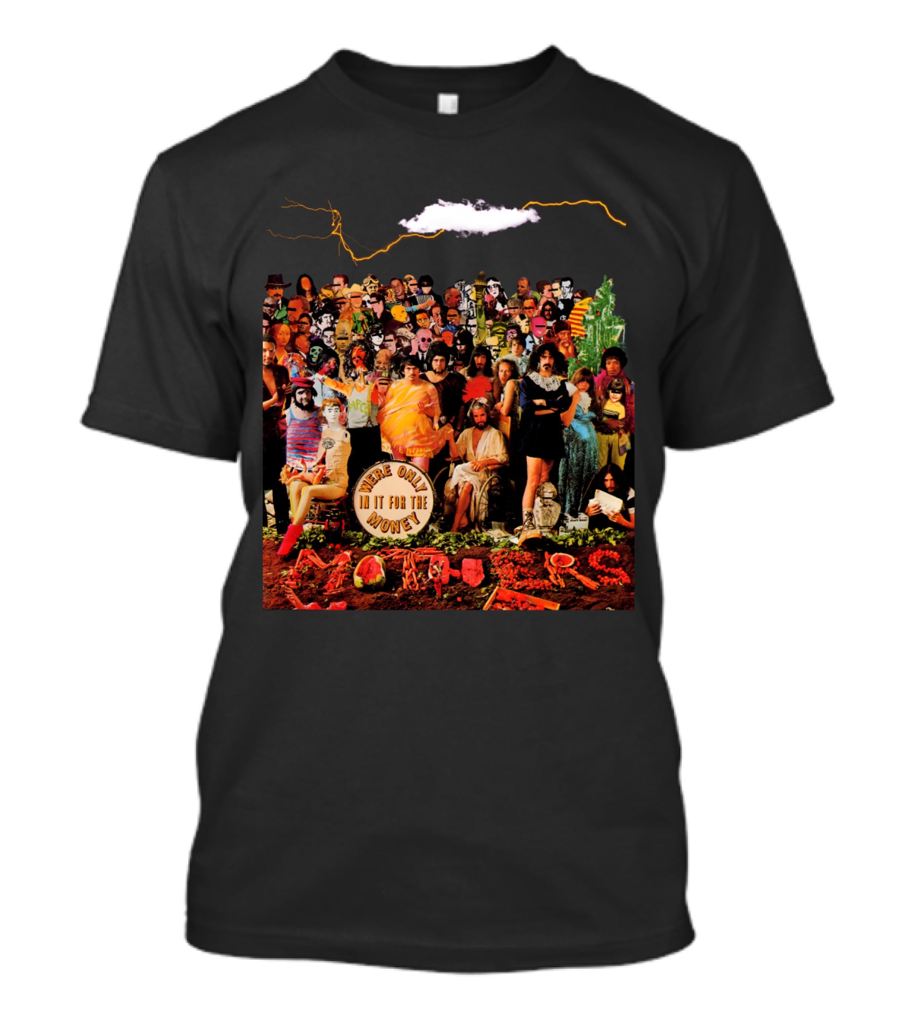 Frank Zappa We're Only In It For The Money Album Cover Collage Style T-Shirt