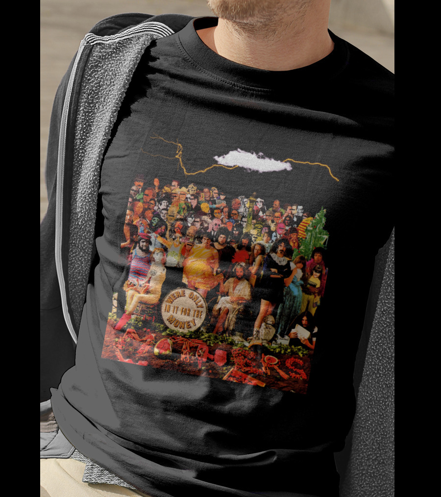 Frank Zappa We're Only In It For The Money Album Cover Collage Style T-Shirt