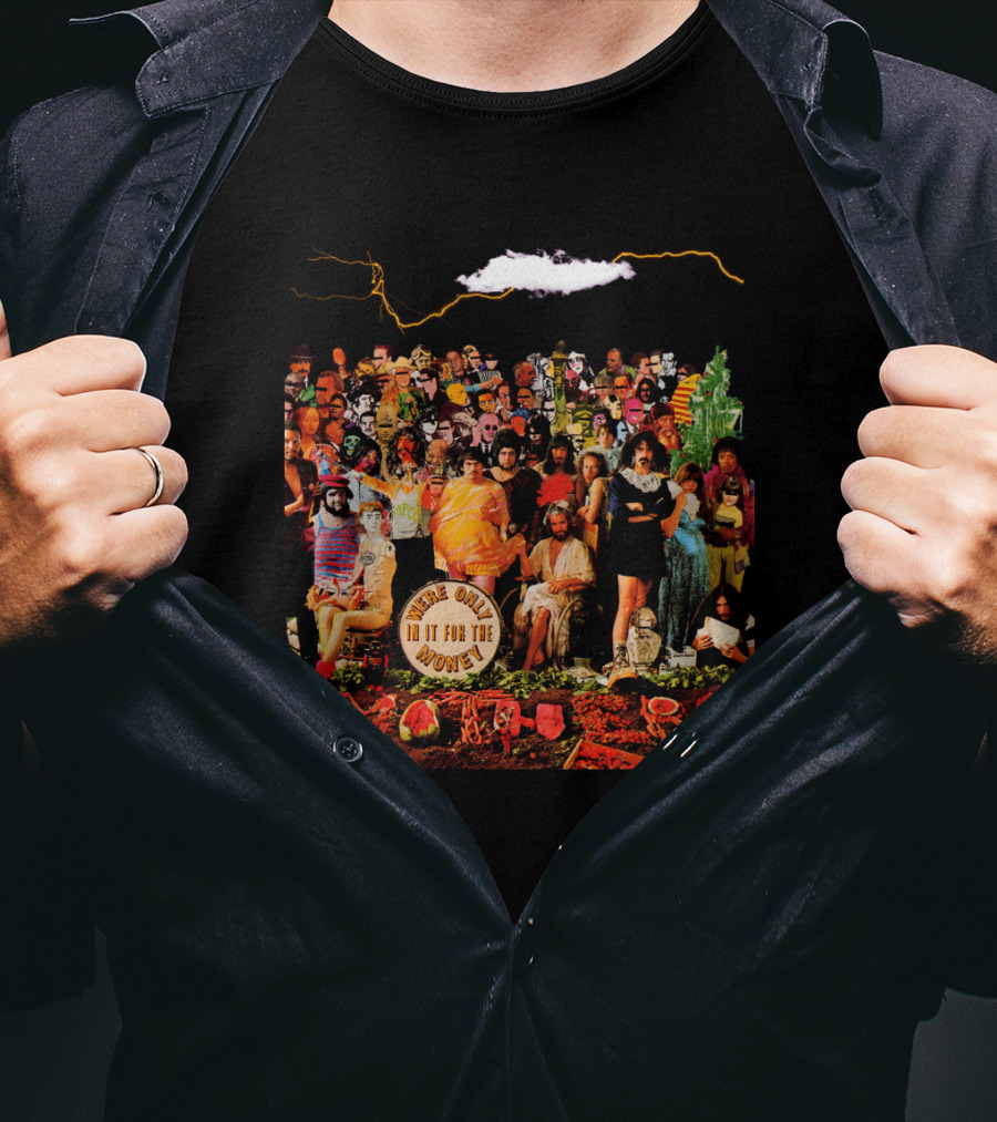 Frank Zappa We're Only In It For The Money Album Cover Collage Style T-Shirt