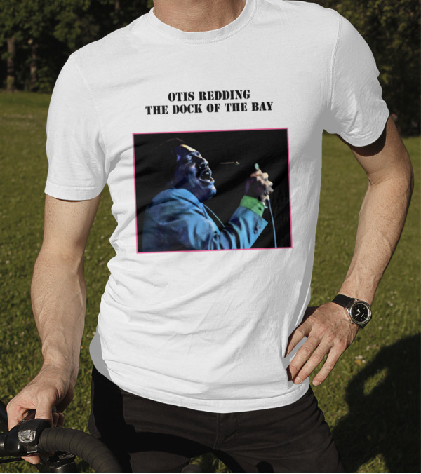 OTIS REDDING THE DOCK OF THE BAY 1968 Blue Suit Performance T-Shirt