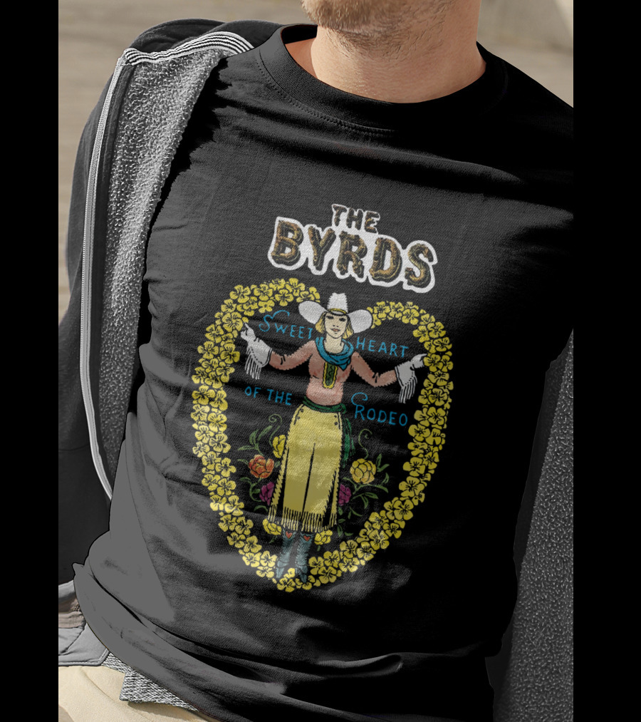 The Byrds Sweetheart Of The Rodeo Floral Western T-Shirt