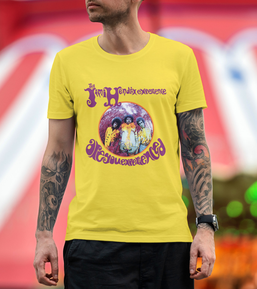 The Jimi Hendrix Experience Are You Experienced Psychedelic Band Image T-Shirt