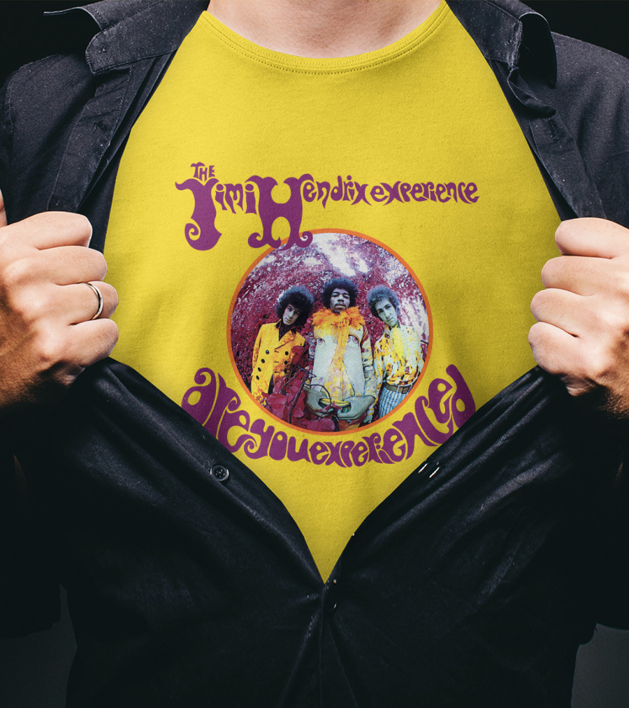The Jimi Hendrix Experience Are You Experienced Psychedelic Band Image T-Shirt