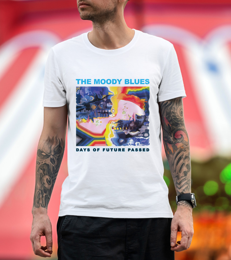 THE MOODY BLUES DAYS OF FUTURE PASSED Psychedelic Album Cover T-Shirt