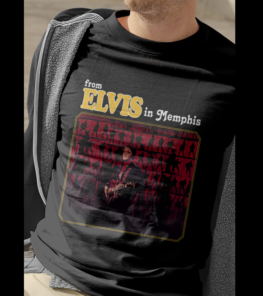 From Elvis In Memphis Elvis Presley Silhouette Stage Performance T-Shirt