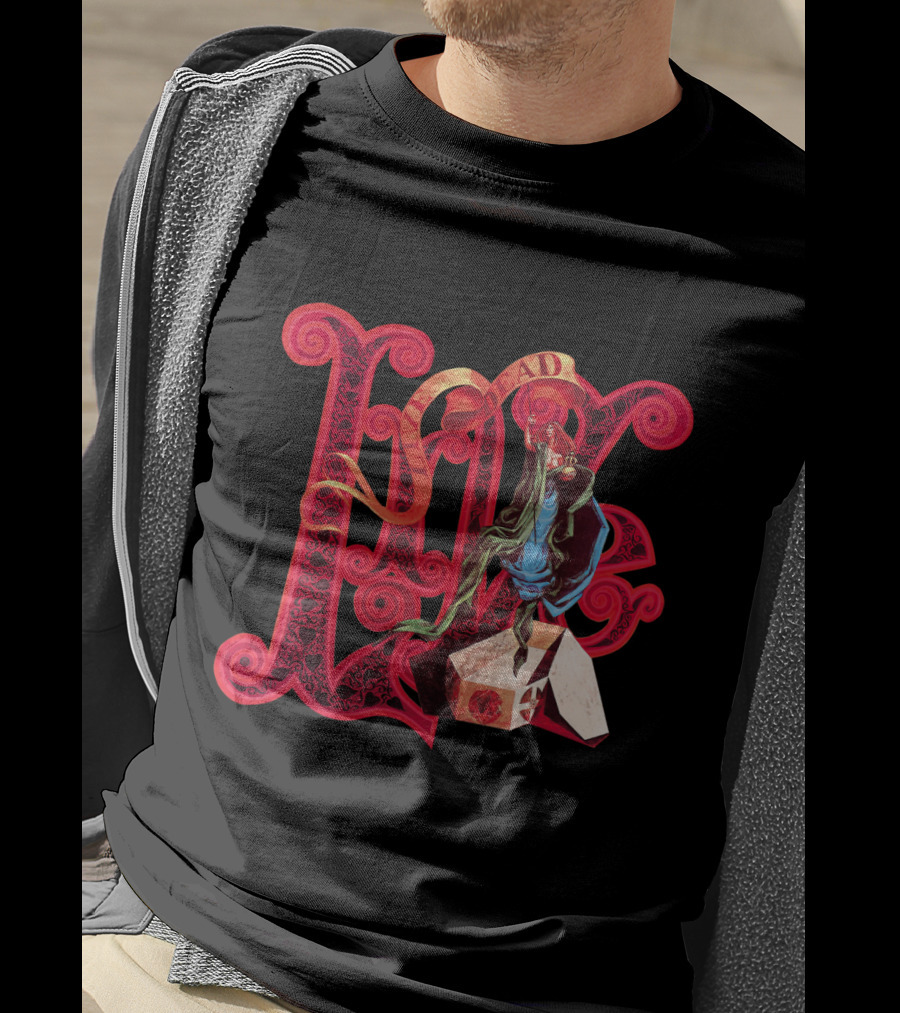 Grateful Dead Live Dead Psychedelic Artwork Featuring Skeleton With Cross T-Shirt