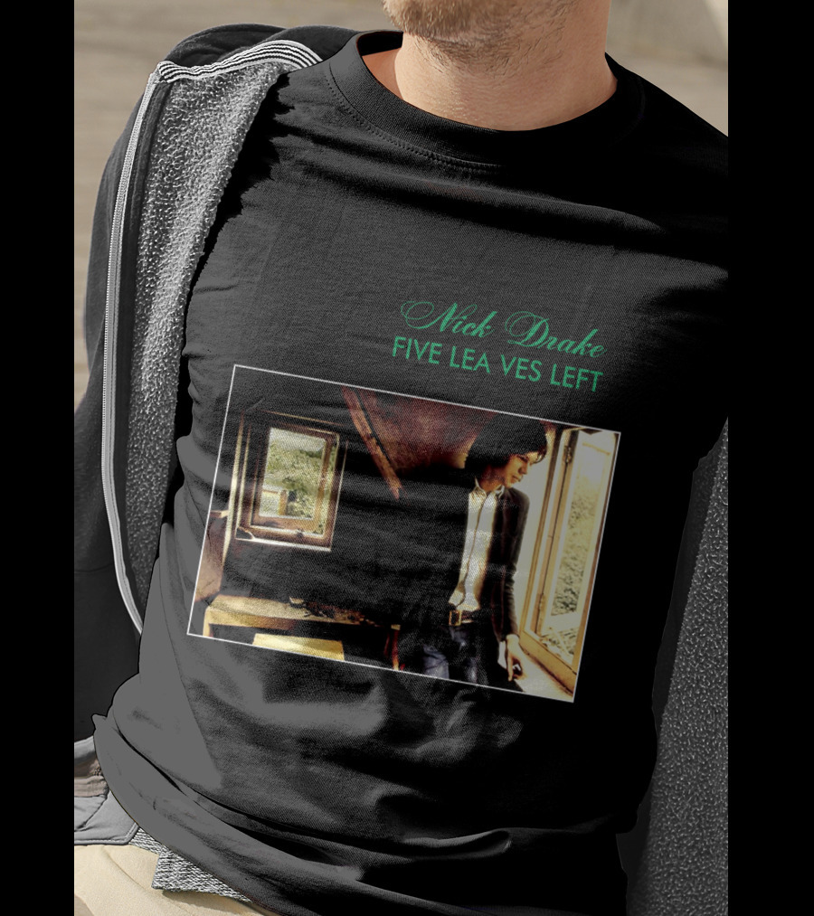 Nick Drake Five Leaves Left 1969 Album Cover T-Shirt