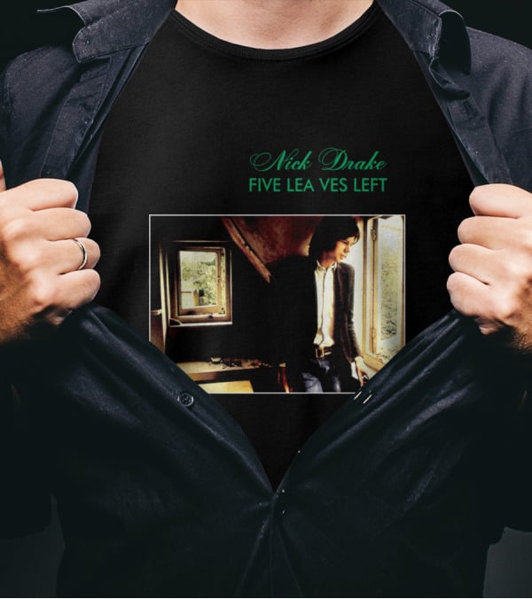 Nick Drake Five Leaves Left 1969 Album Cover T-Shirt