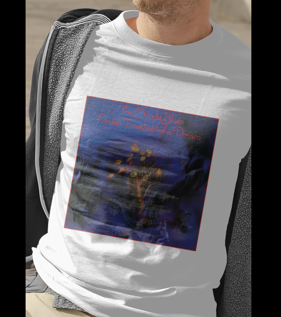 The Moody Blues On The Threshold Of A Dream Album Art With Tree And Cosmic T-Shirt