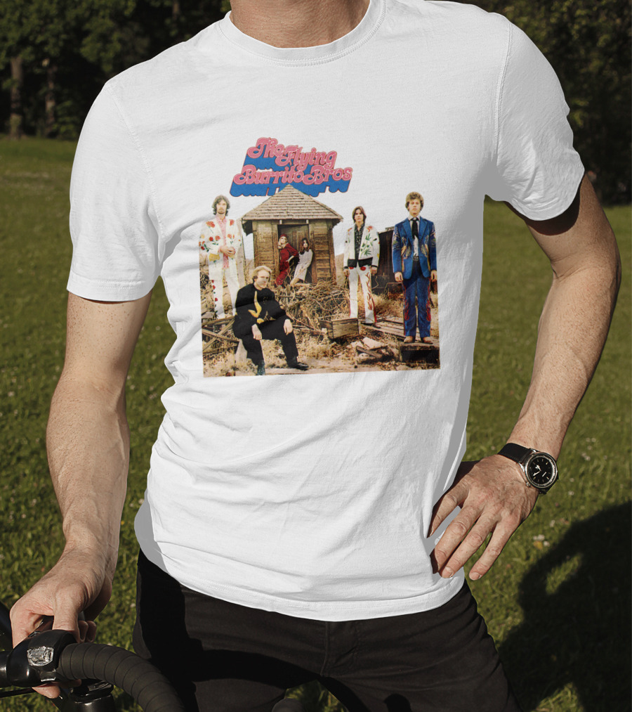The Flying Burrito Bros The Gilded Palace Of Sin Album Cover Band Members In Colorful Suits T-Shirt