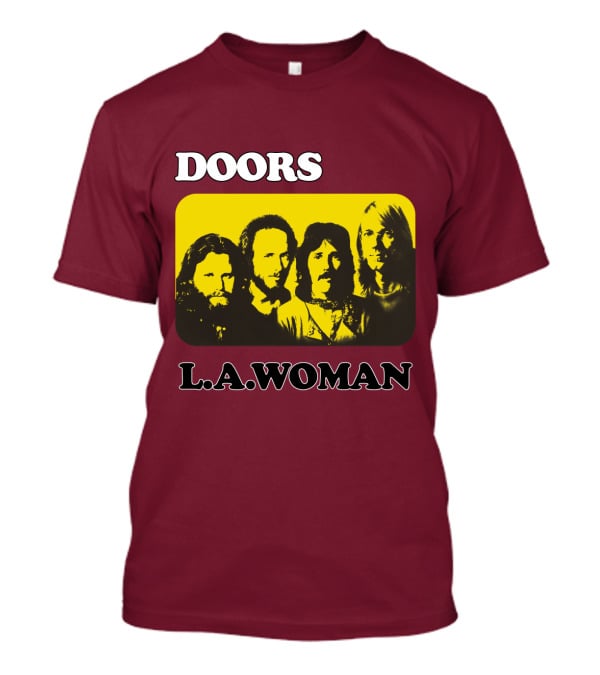 Doors L.A. Woman Album Yellow T-Shirt