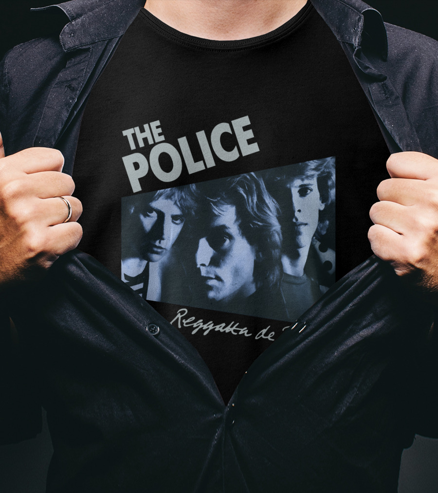 The Police Reggatta De Blanc Band Members Photo T-Shirt