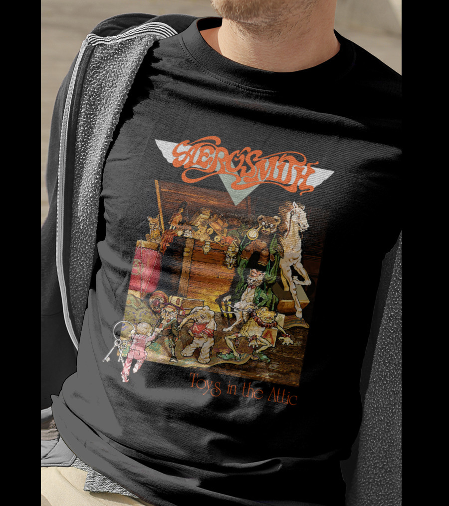 Aerosmith Toys In The Attic Album Cover T-Shirt