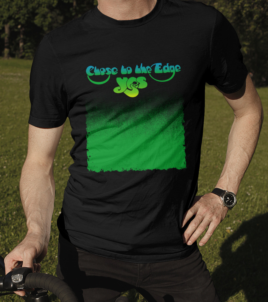 Close To The Edge Yes Logo Green Gradient T-Shirt