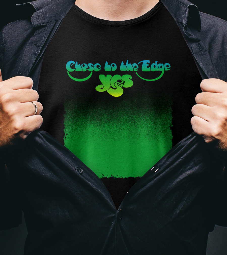 Close To The Edge Yes Logo Green Gradient T-Shirt