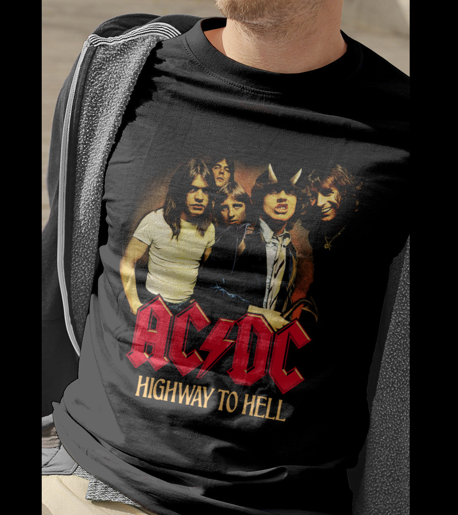 Acdc Highway To Hell Band Members T-Shirt