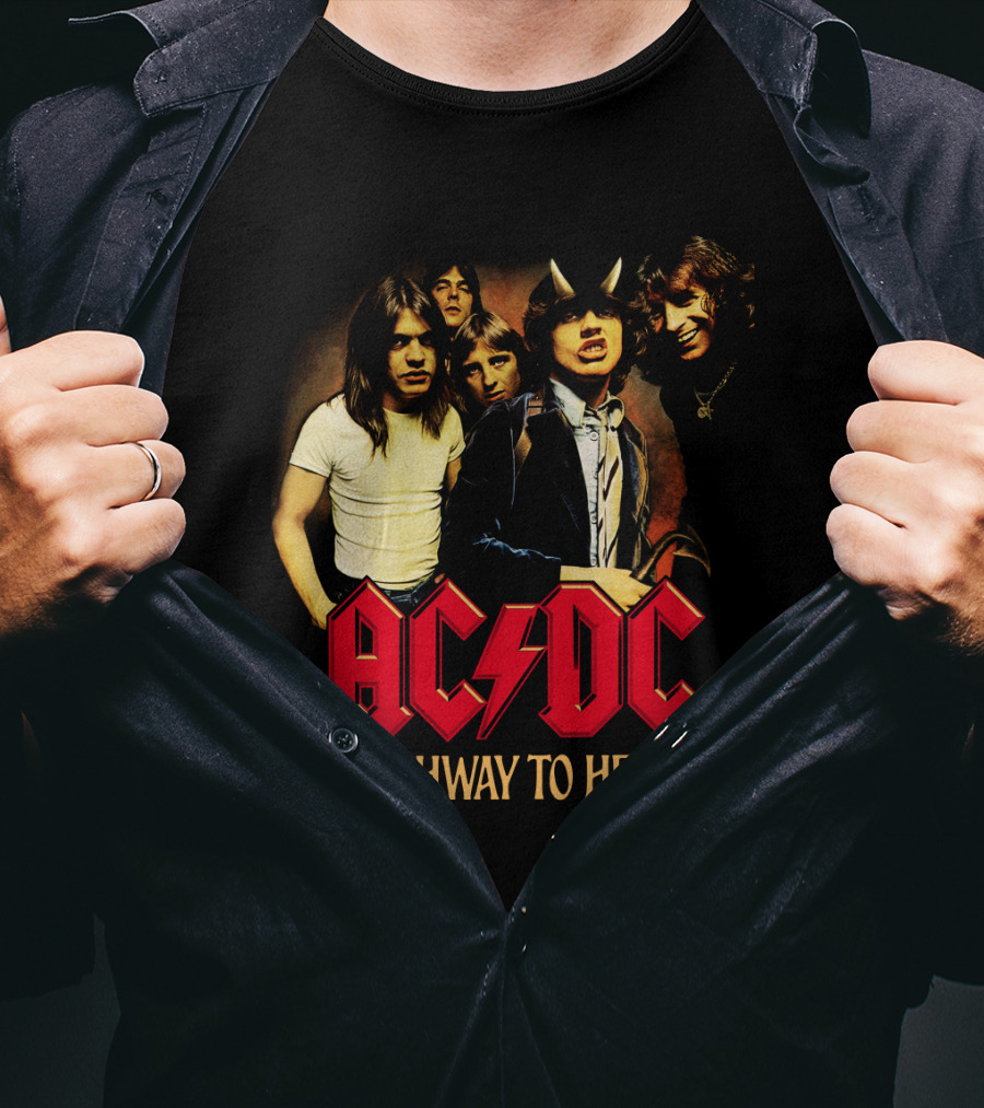 Acdc Highway To Hell Band Members T-Shirt