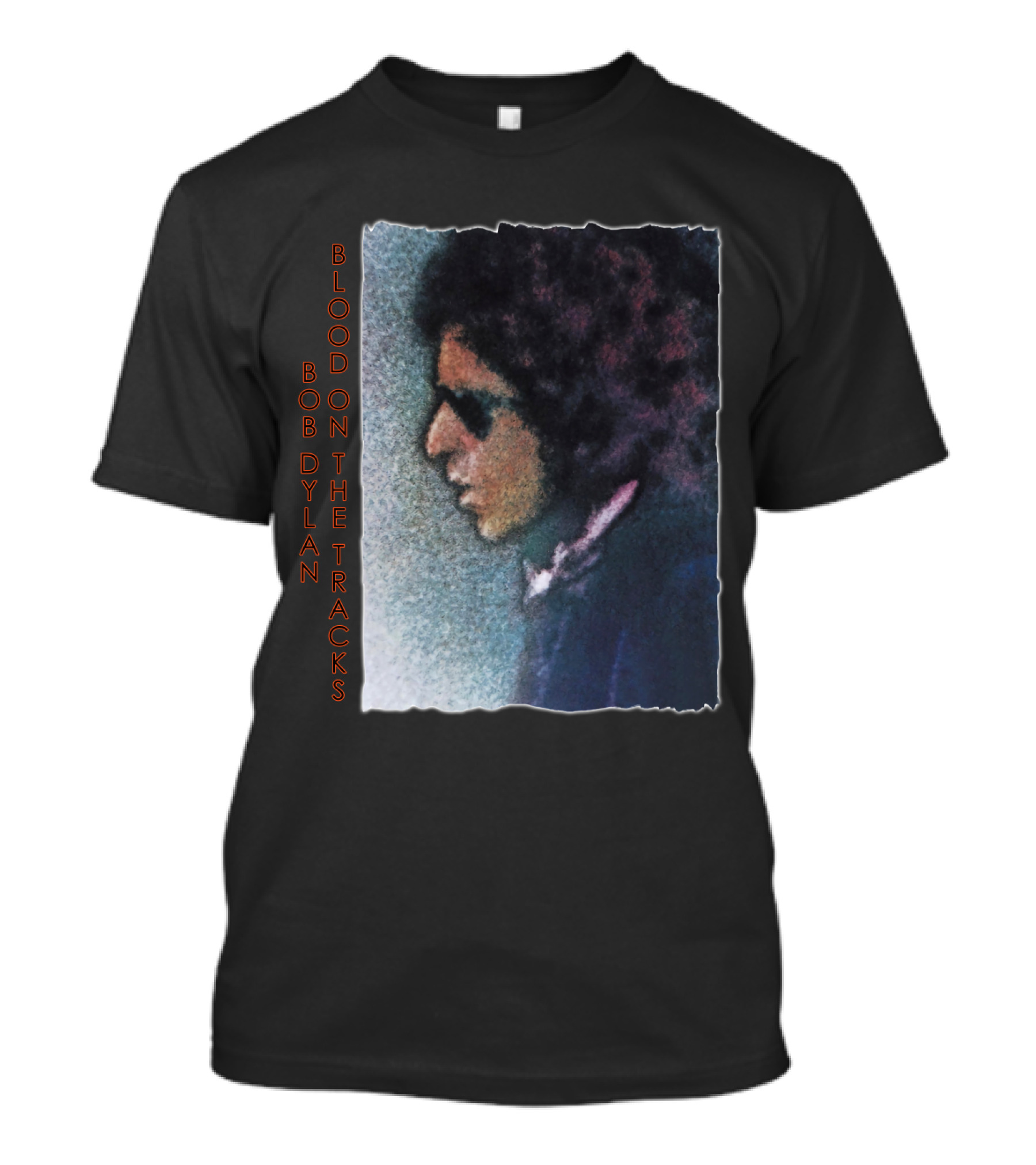 Bob Dylan Blood On The Tracks Album Cover T-Shirt