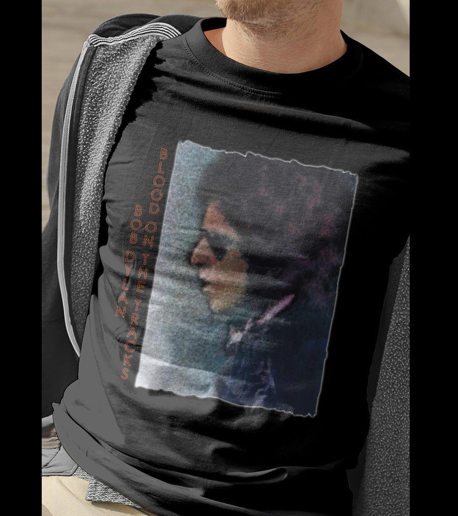 Bob Dylan Blood On The Tracks Album Cover T-Shirt