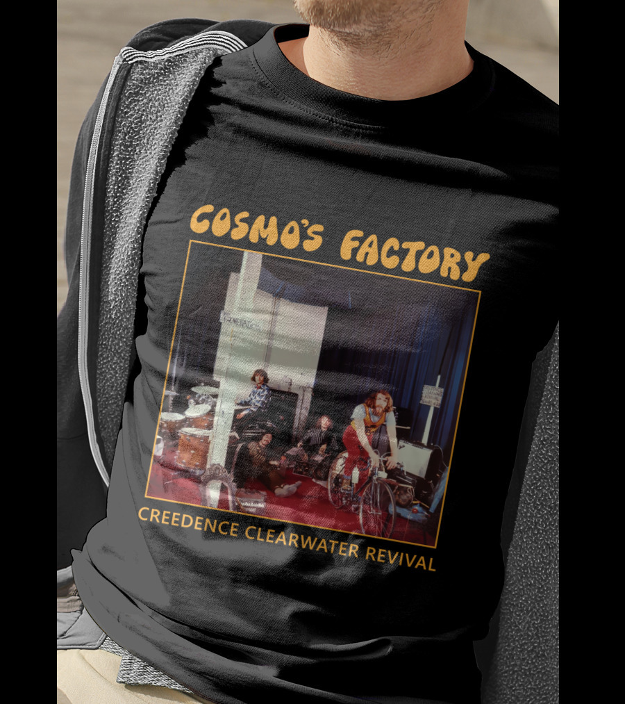 Creedence Clearwater Revival Cosmo's Factory Album 1970 Band Photo T-Shirt