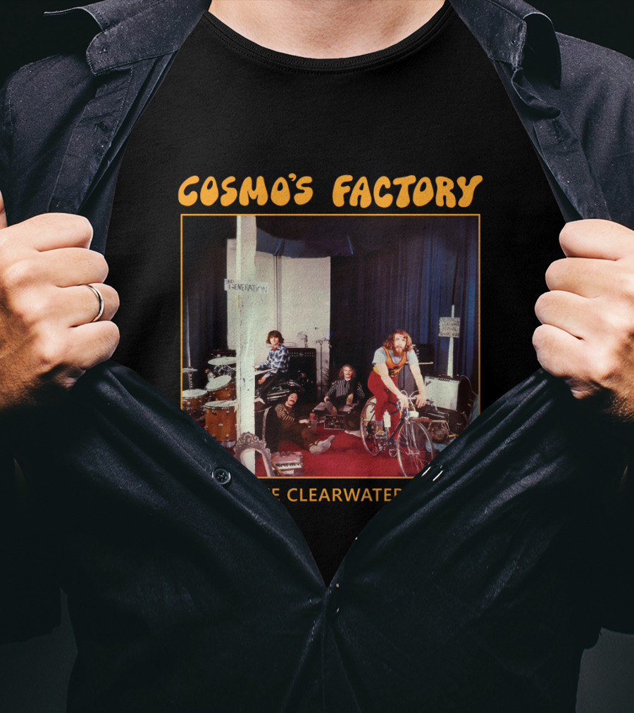 Creedence Clearwater Revival Cosmo's Factory Album 1970 Band Photo T-Shirt