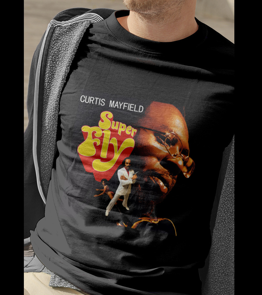Curtis Mayfield Super Fly Classic Album Cover T-Shirt