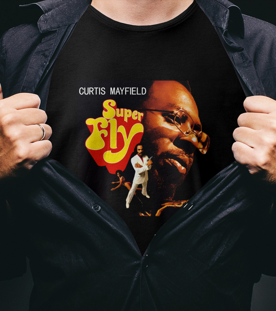 Curtis Mayfield Super Fly Classic Album Cover T-Shirt