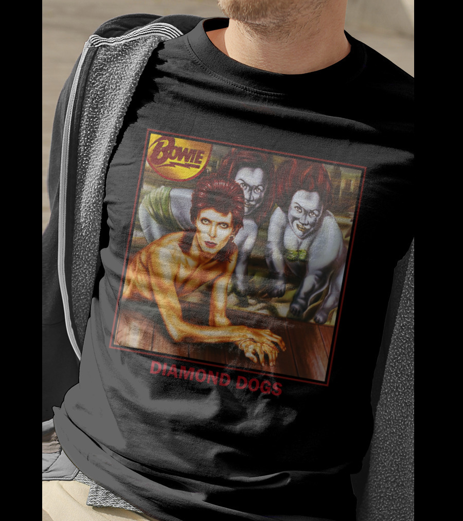 Bowie Diamond Dogs Album Cover T-Shirt