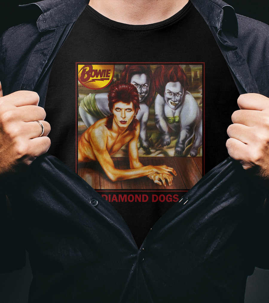 Bowie Diamond Dogs Album Cover T-Shirt