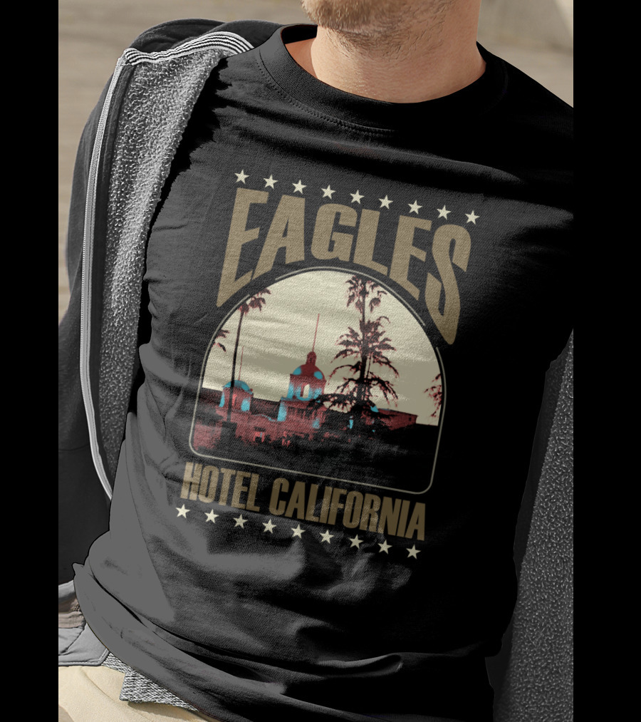Eagles Hotel California Vintage Concert Album Art T-Shirt