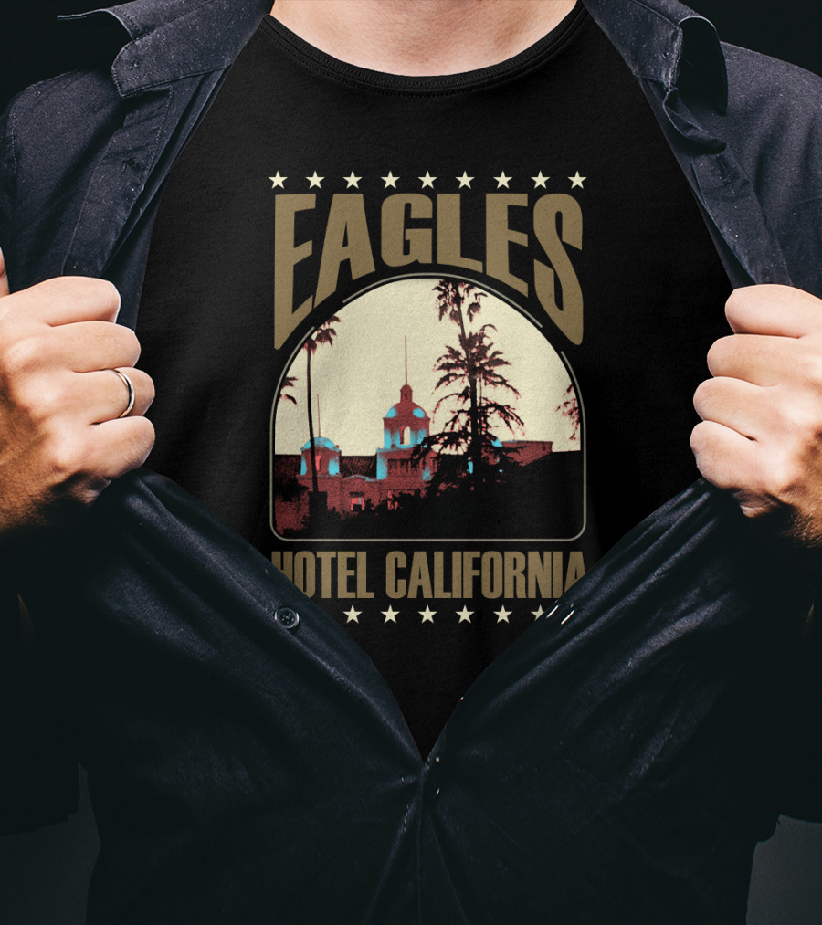 Eagles Hotel California Vintage Concert Album Art T-Shirt