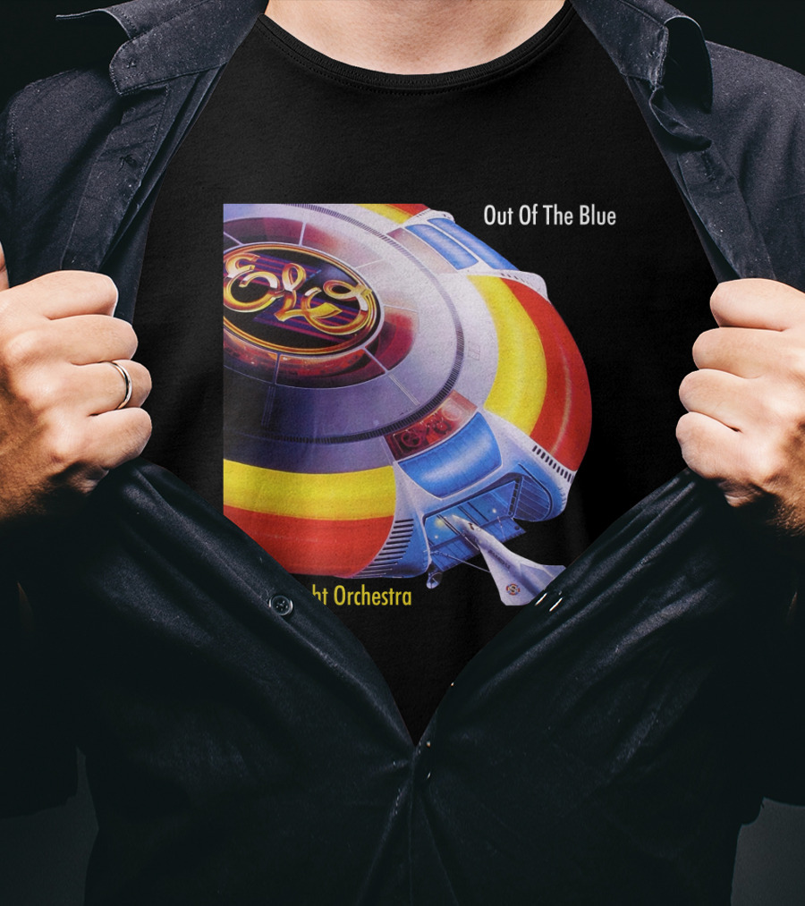 ELO Electric Light Orchestra Out Of The Blue Spaceship T-Shirt