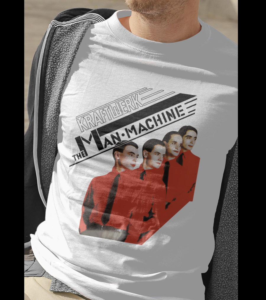 Kraftwerk The Man Machine Album Art Red Outfit Quartet T-Shirt