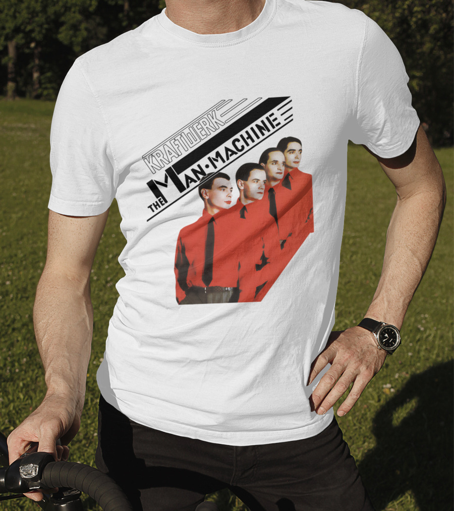 Kraftwerk The Man Machine Album Art Red Outfit Quartet T-Shirt