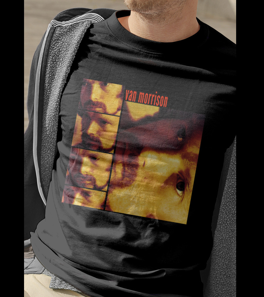 Van Morrison Moondance 1970 Album Cover Multiple Portraits T-Shirt