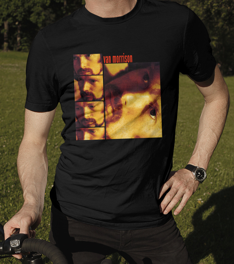 Van Morrison Moondance 1970 Album Cover Multiple Portraits T-Shirt