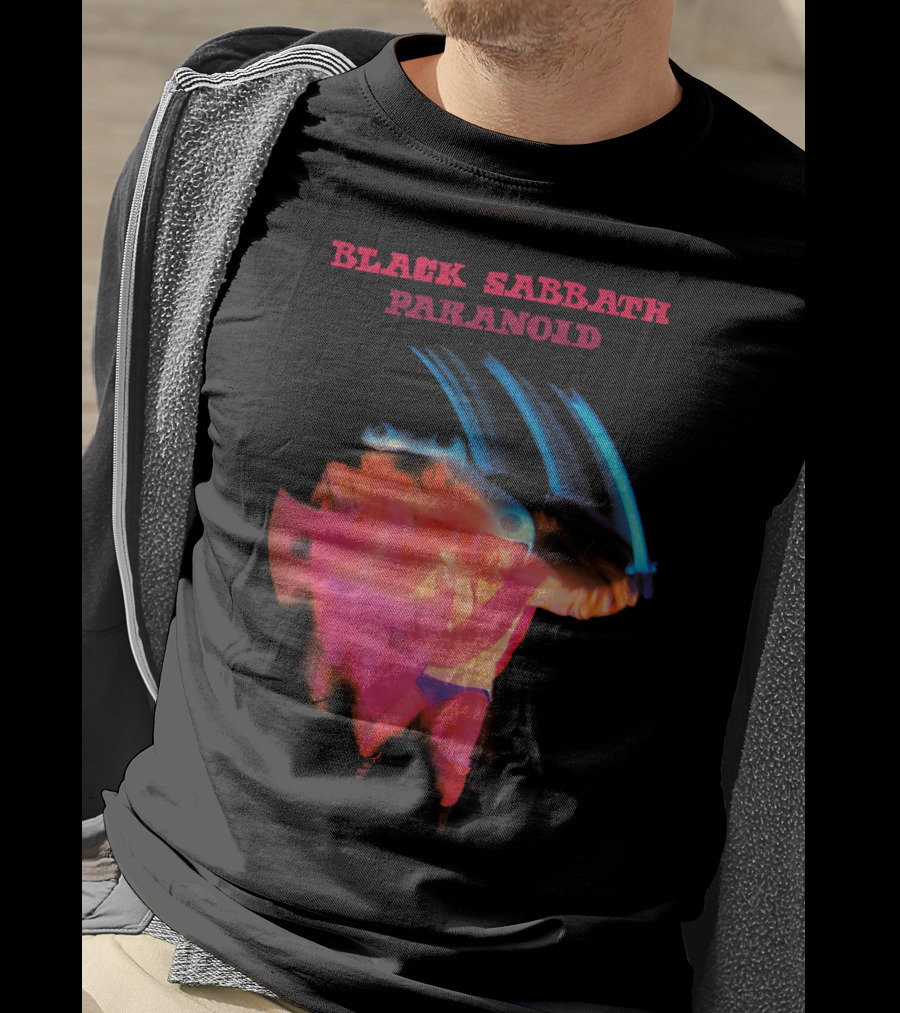 Black Sabbath Paranoid 1970 Album Cover T-Shirt
