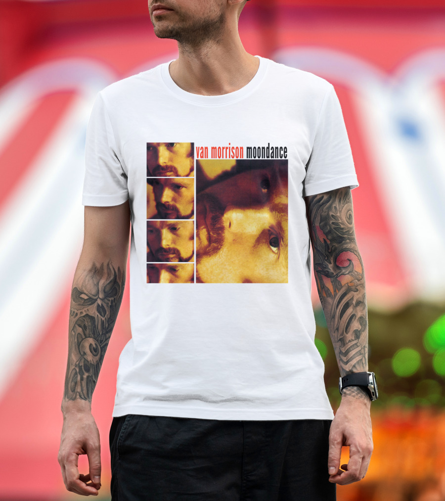 Van Morrison Moondance 1970 Album Cover T-Shirt