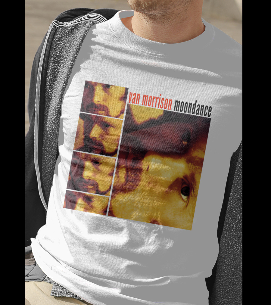Van Morrison Moondance 1970 Album Cover T-Shirt