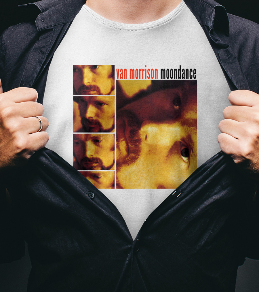 Van Morrison Moondance 1970 Album Cover T-Shirt