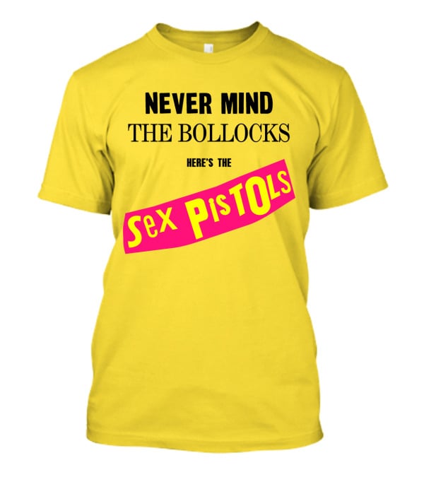 Never Mind The Bollocks Here's The Sex Pistols Classic Punk Rock Album Cover T-Shirt