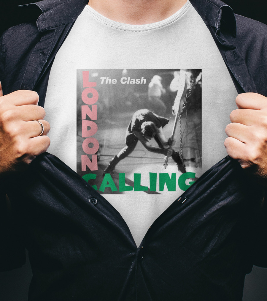 The Clash London Calling Iconic Album Cover Punk Rock Legends T-Shirt