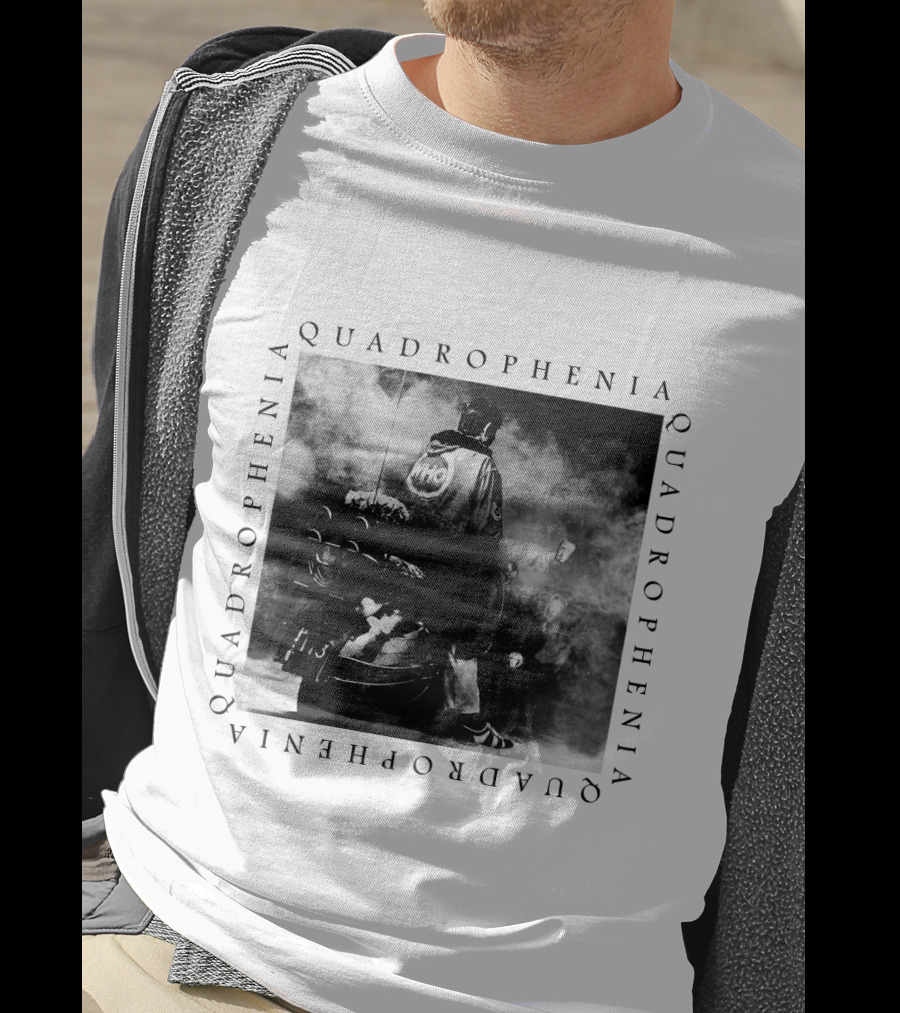 Quadrophenia The Who Motorcycle Jacket Smoke Image T-Shirt