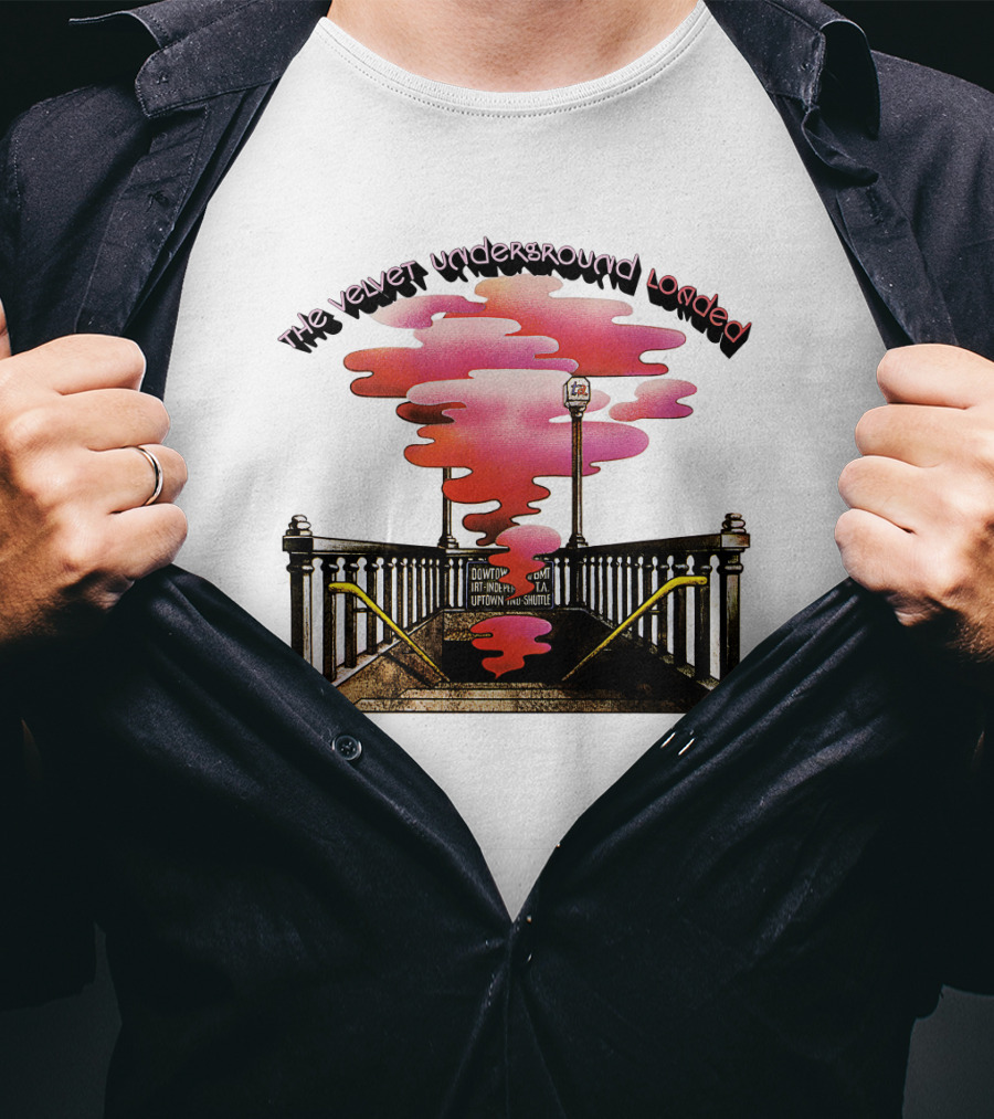 The Velvet Underground Loaded 1970 Album Subway Artwork Junction Brooklyn Uptown Via 8th Avenue Station T-Shirt