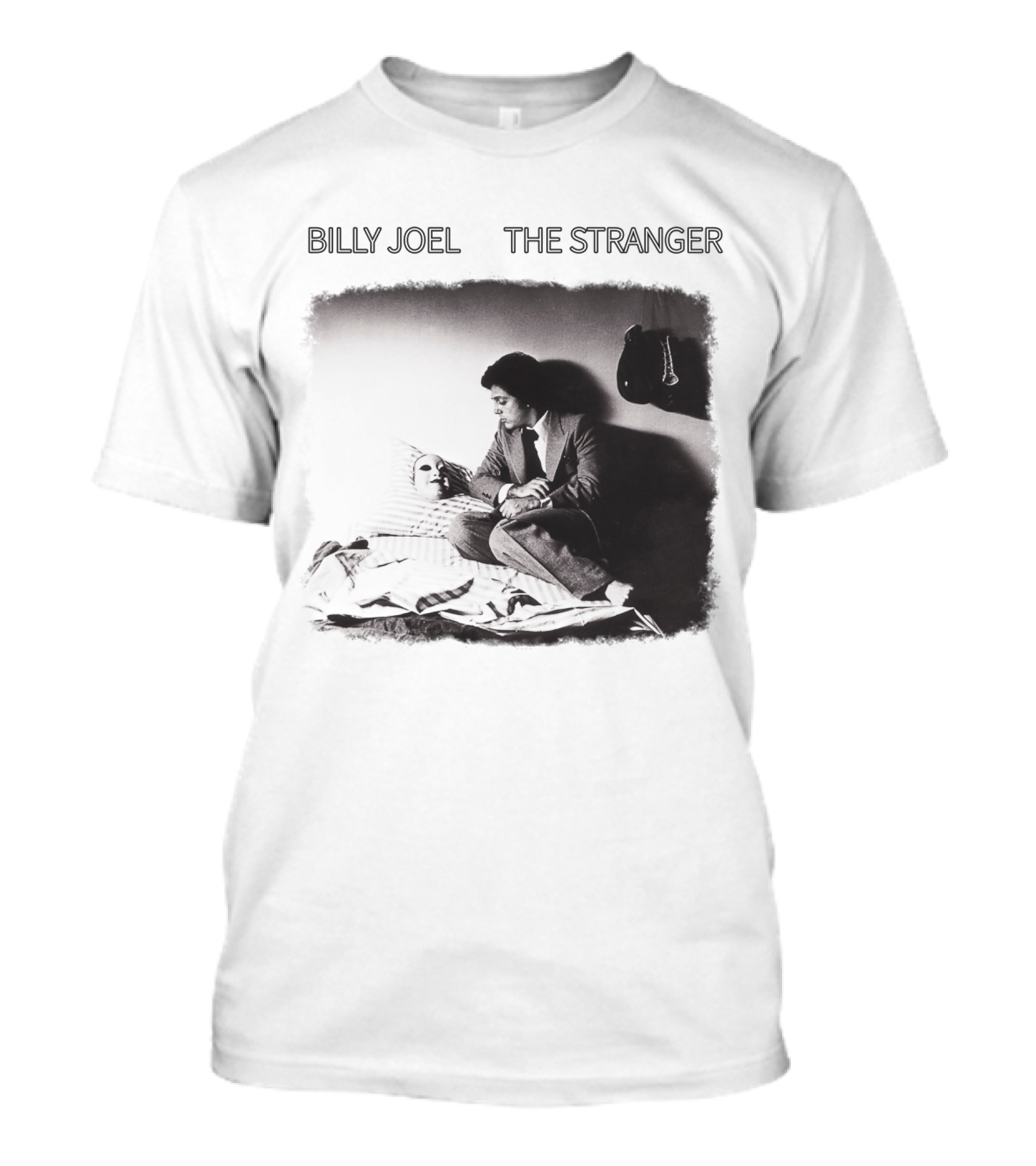 Billy Joel The Stranger Album Cover Sitting On Bed With Mask T-Shirt